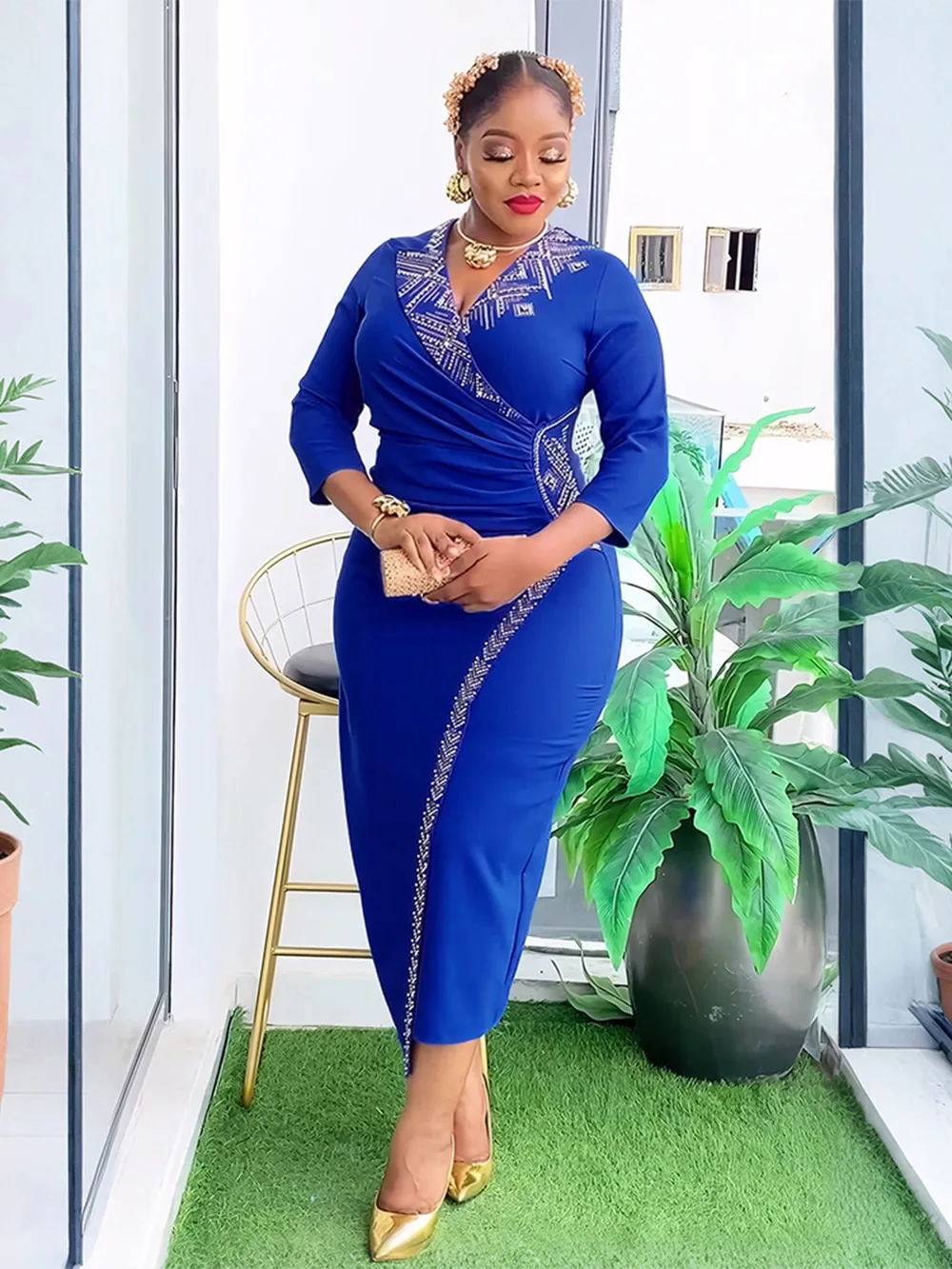 여성용 아프리카 드레스 플러스 사이즈 아프리카 의류 우아한 무슬림 웨딩 파티 롱 드레스 다쉬키 안카라 터키 의상 가운