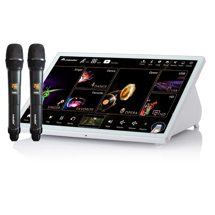 

2025 Newest 5in1 15.6 Inch 4T Karaoke System Machine With Mics High Quality KTV System Karaoke Machine Karaoke Player