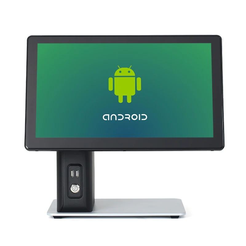 POS System with Dual Screen POS Terminal Touch Screen 15.6inch Android All-in-one POS Hardware