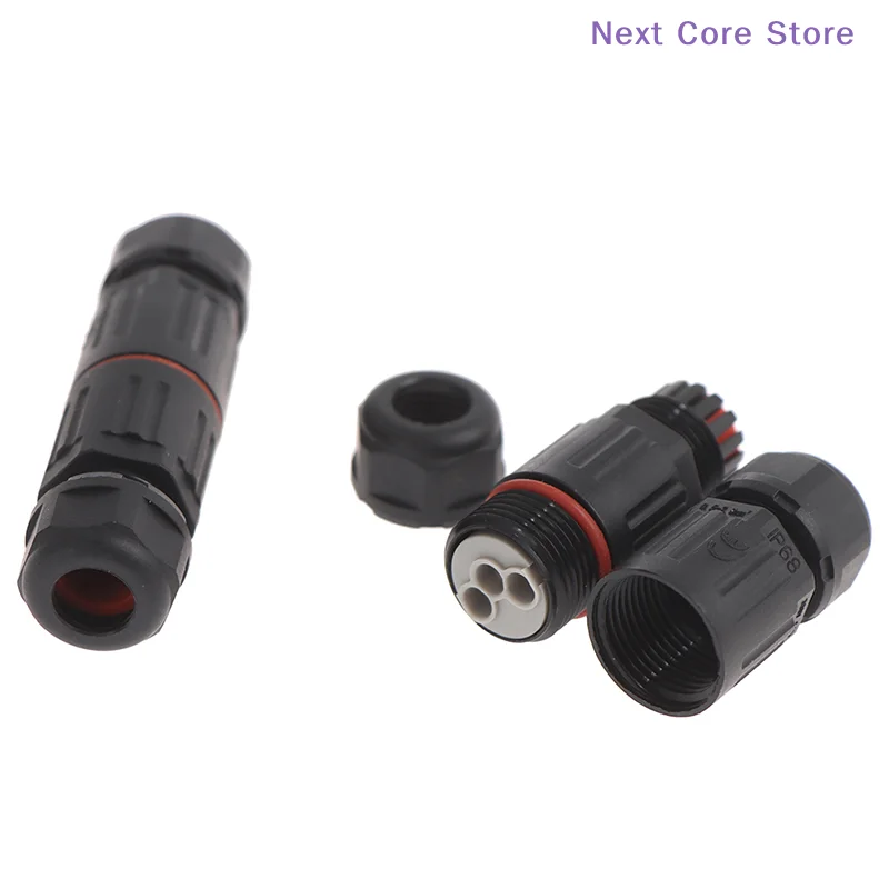 [NC]1Pc IP68 Industrial Electrical Waterproof Wire Cable Connector Outdoor Plug Socket[NC]
