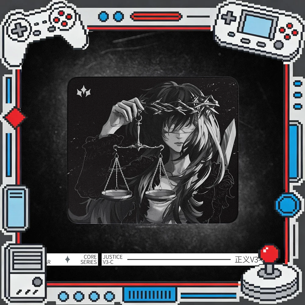 Aimstar Justice V3 Mousepad Soft Fps Gaming Mousepad 4mm Non-Slip Mouse Pad E-Sport Gaming Accessories Customized Mousepad