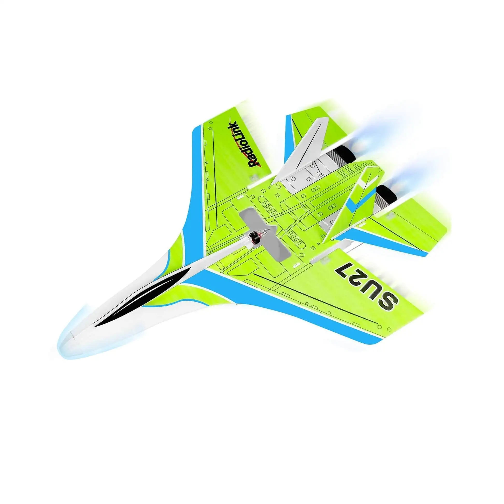 

Aismartlink SU27 PNP RC Airplane, Plug and Play 2.4GHz 3CH 400mm, 3 Flight Mode, Byme-DB FC(No Radio/Receiver)