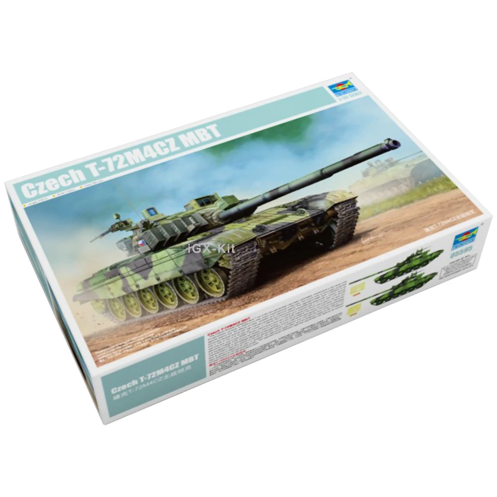 Trumpeter 05595 1/35 Czech T72 T-72M4CZ Main Battle Tank MBT Military Assembly Plastic Craft Gift Toy Model Building Kit