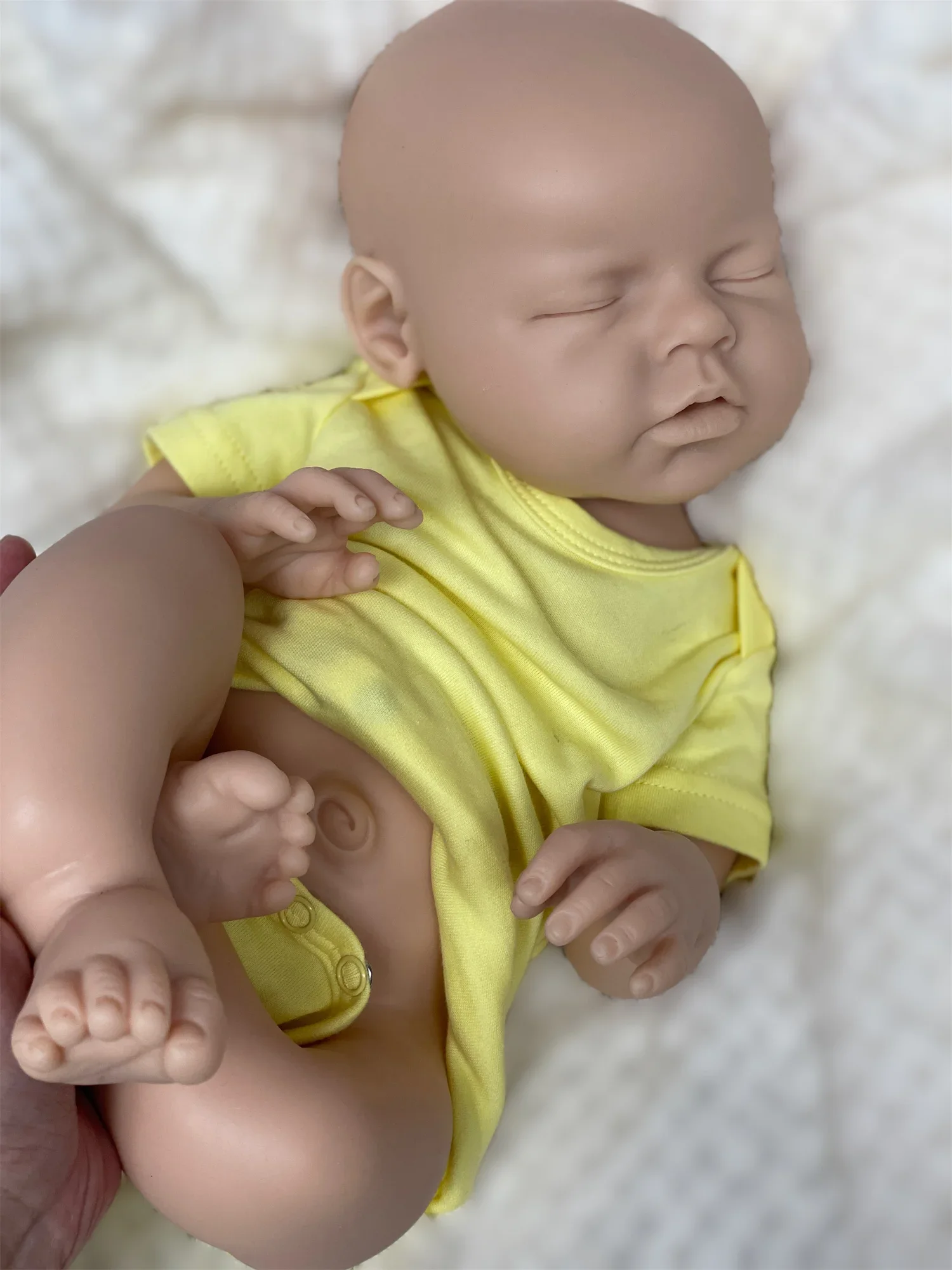 Aelha1 يمكن فتح الفم 20 بوصة كامل الجسم سيليكون تولد من جديد دمية فتاة أو صبي اليدوية الوليد الطفل للأطفال هدايا عيد ميلاد