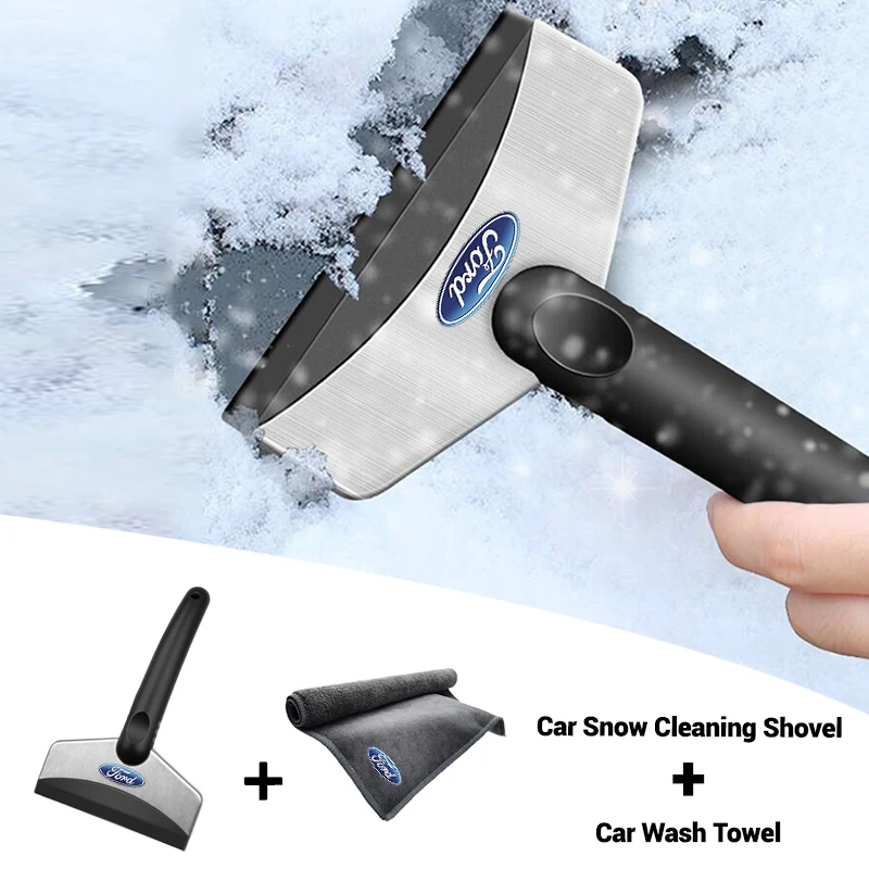 Car Windshield Snow Shovel Ice Shovel Cleaning Tools For Ford Focus 2 3 4 5 MK 2 6 7 Ranger Fiesta Kuga Mondeo Fusion Taurus