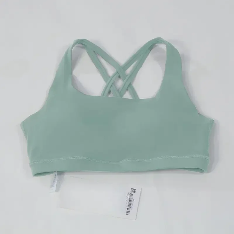 요가 의류 누드 나일론 꽉 끼는 야외 피트니스 크로스 브라여성 피트니스 백 브라(가슴 쿠션 포함)ropa de yogatop
