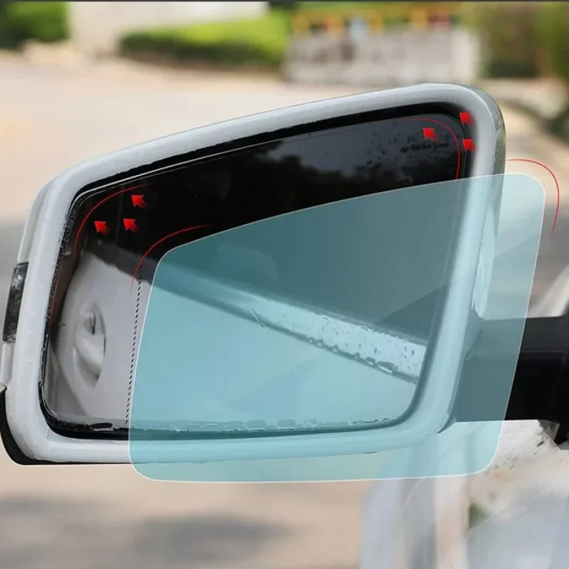 

Для Mercedes-Benz GLA X156 2015-2018: Прозрачная защитная пленка-антизапотеватель для зеркала заднего вида, накладка-стикер, внешние декоративные наклейки