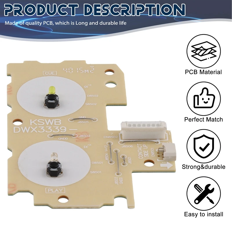 Печатная плата для CDJ 2000 Nexus Play Pause DWX3339 для Pioneer CDJ 2000 Nexus DJ, аксессуары для ремонта оборудования