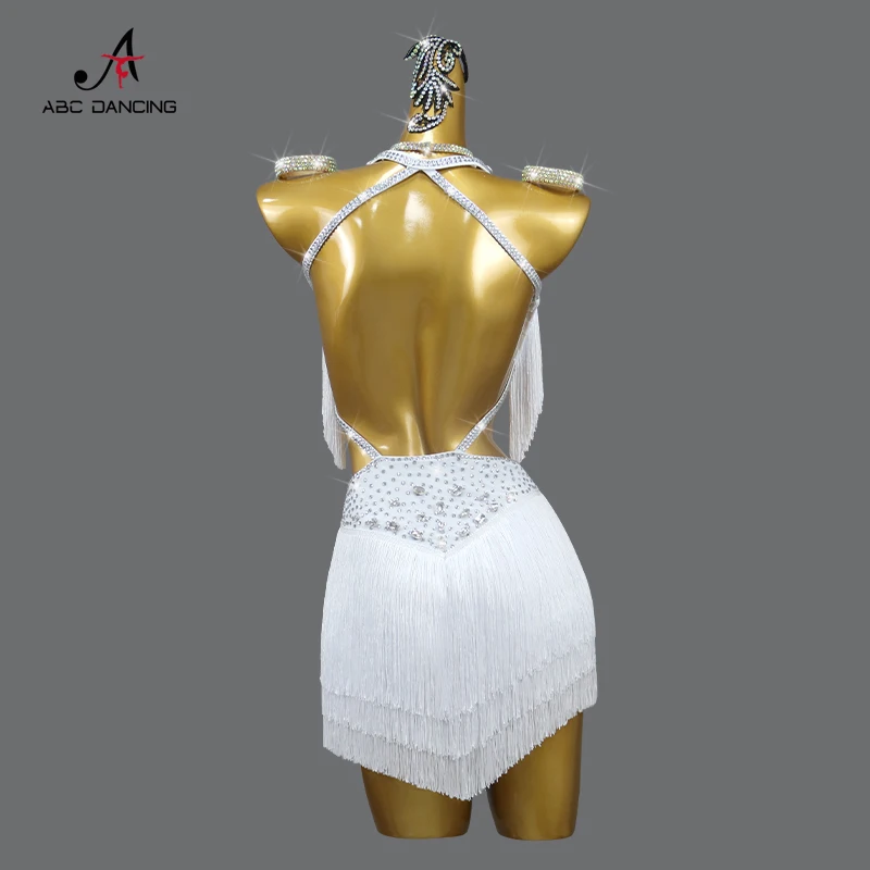 Latin Dance Wear Dancewear Women Stage Dress Performance Outfits Competition Line Suit Sexy Tassel Party Costume New Sports Kpop