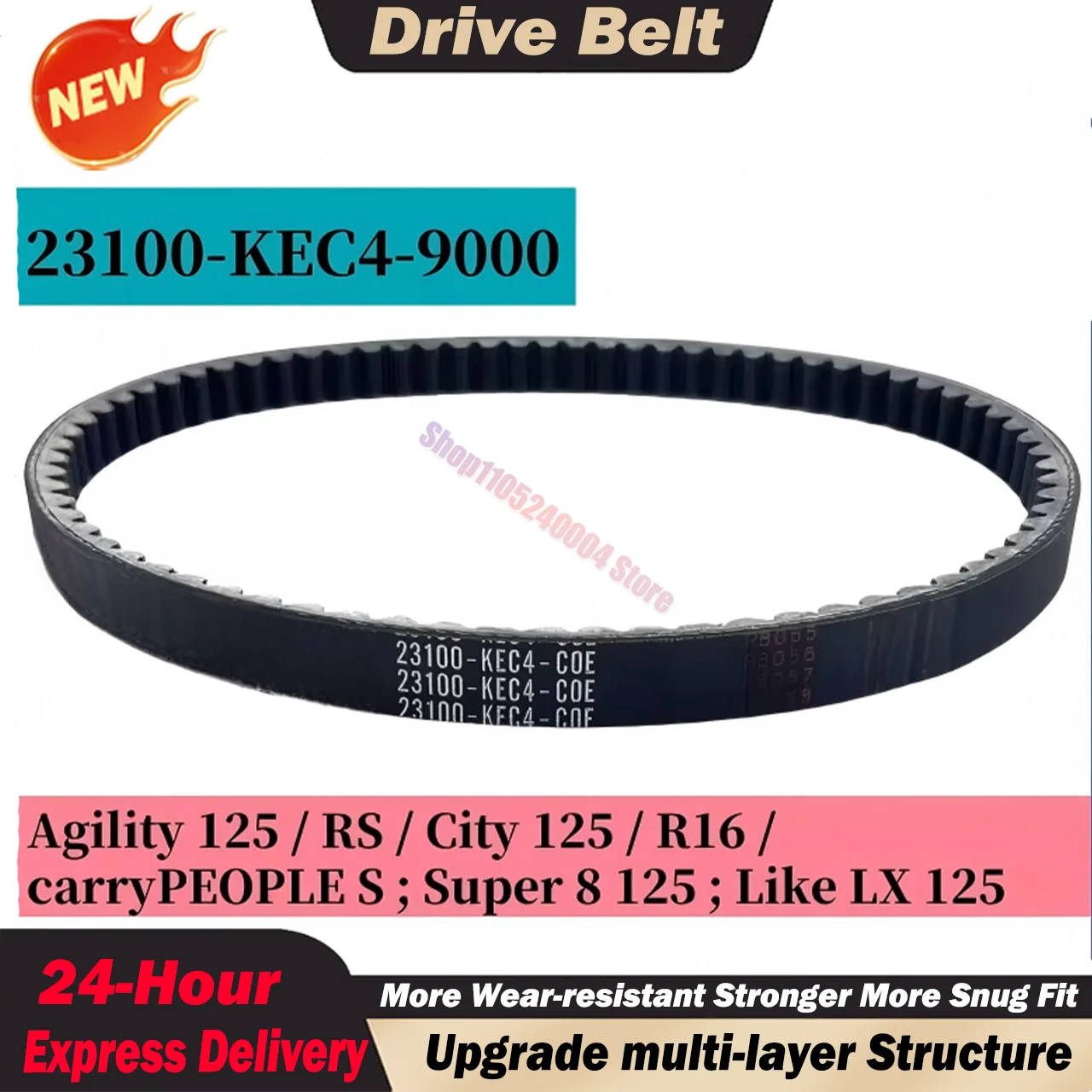 Scooter V-Belt 23100-KEC4-9000 For KYMCO CK125 PEOPLE S LIKE 150 Super 8 125 Agility RS CVT Transmission Belt 20x799
