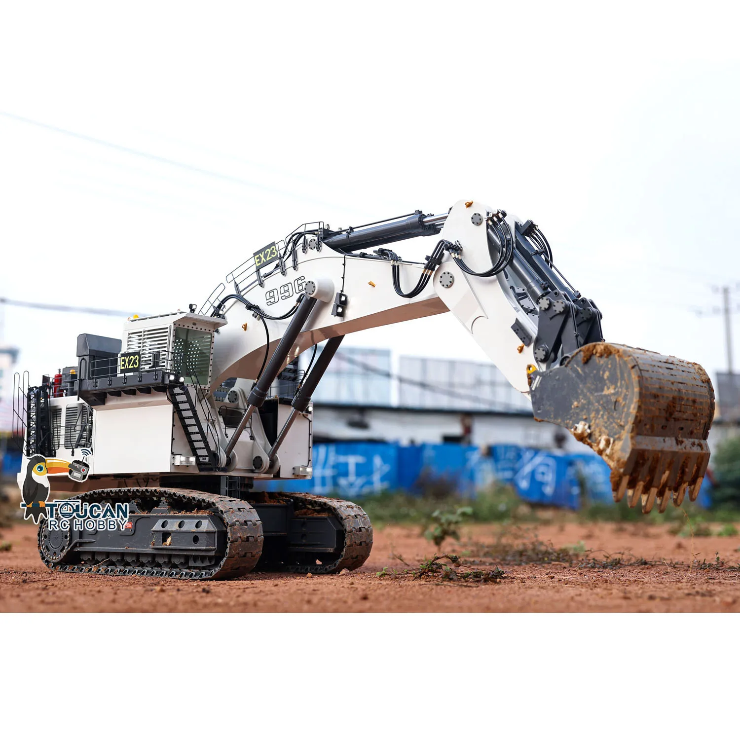 996 RC Excavator Giant Mine Digger Hydraulic 1/20 Scale High Simulation Remote Control Metal Heavy Duty Machine Model TH20521