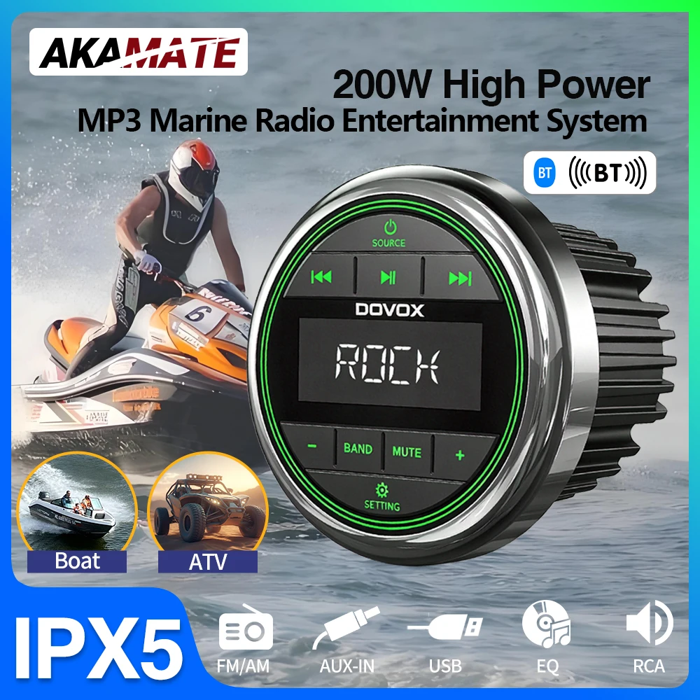 mp3-car-radio-motocycle-yacht-boat-radio-fm-am-receiver-waterproof-bluetooth-aux-usb-audio-stereo-media-player