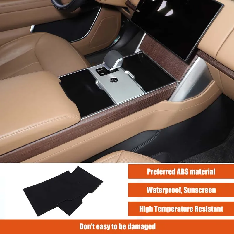 For Land Rover Range Rover Vogue 2023+ ABS carbon fiber car center control tea cup panel decorative sticker car accessories