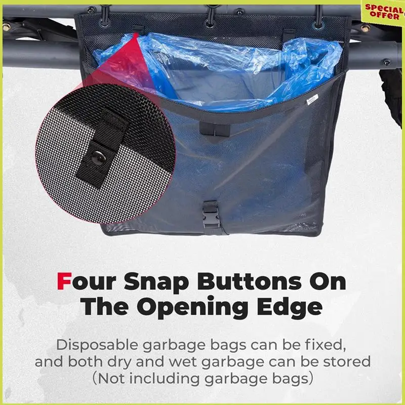 

A34R Мешок для мусора для вашего UTV, универсальные аксессуары, сетчатый мешок для мусора, виниловый мешок, совместимый с Polaris Rzr, простая установка, простота в использовании