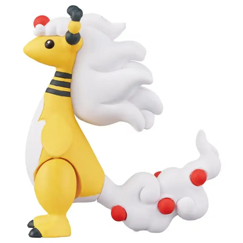 Echte TOMY Pokemon MC Serie MEGA Ampharos MS Anime Action Figur Modell Spielzeug Geschenk für Geburtstag