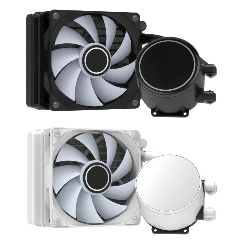 Functional CPU Liquid Cooler RGB CPU Water Cooler 4-pin PWM Fans Quiet Fan