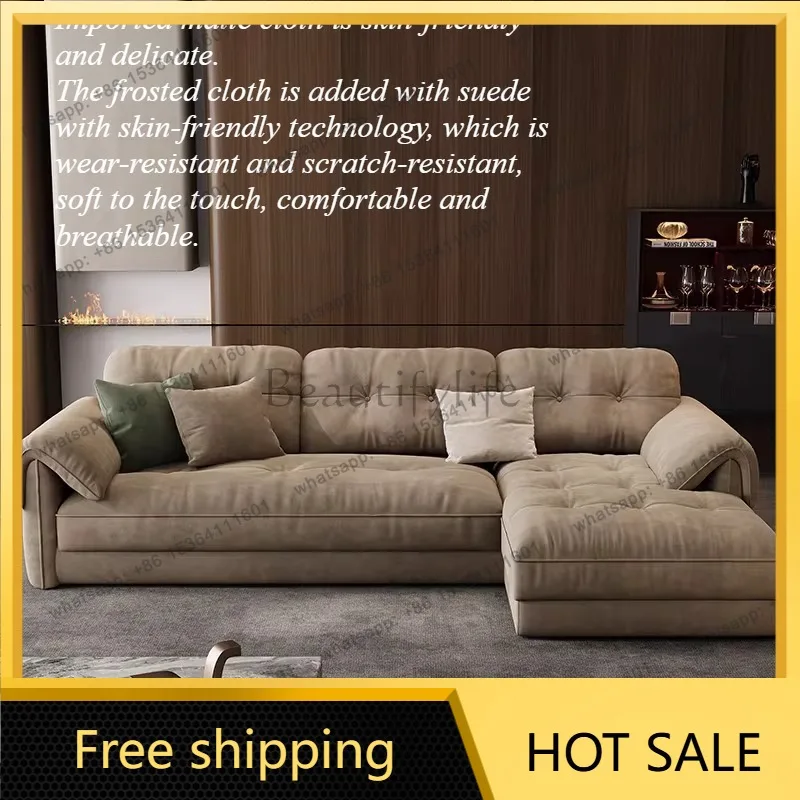 LD Nordic Floor Living Room Sofa Elegant Lounge Soft Double Living Room Sofa Classic Adults Woonkamer Banken Furniture