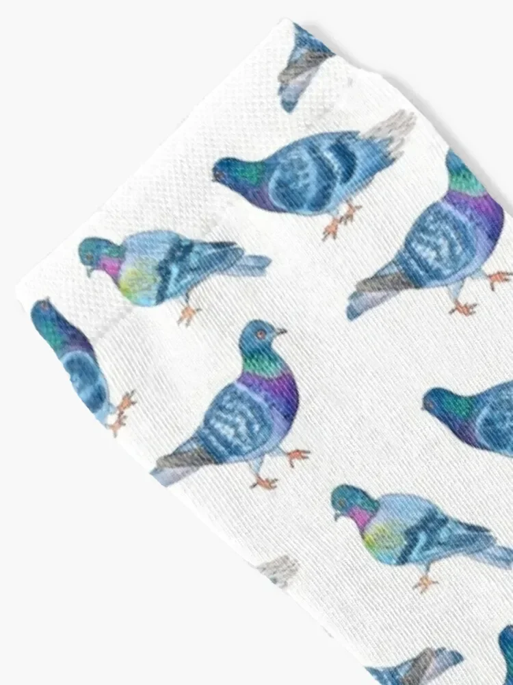 Water colour pigeon print Socks Men's sports stockings tennis Boy Child Socks Women's