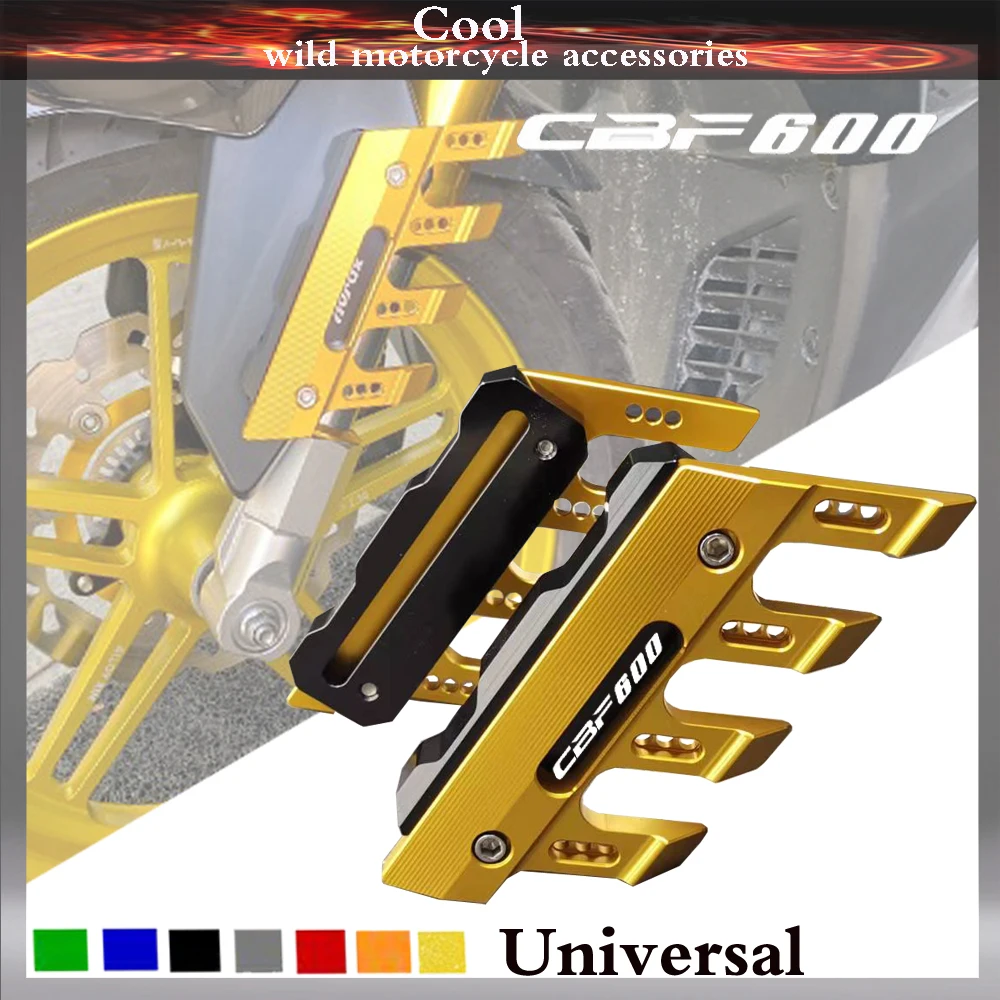 

With Logo For HONDA CBF600 CBF 600 Motorcycle CNC Accessories Mudguard Side Protection Block Front Fender Anti-Fall Slider