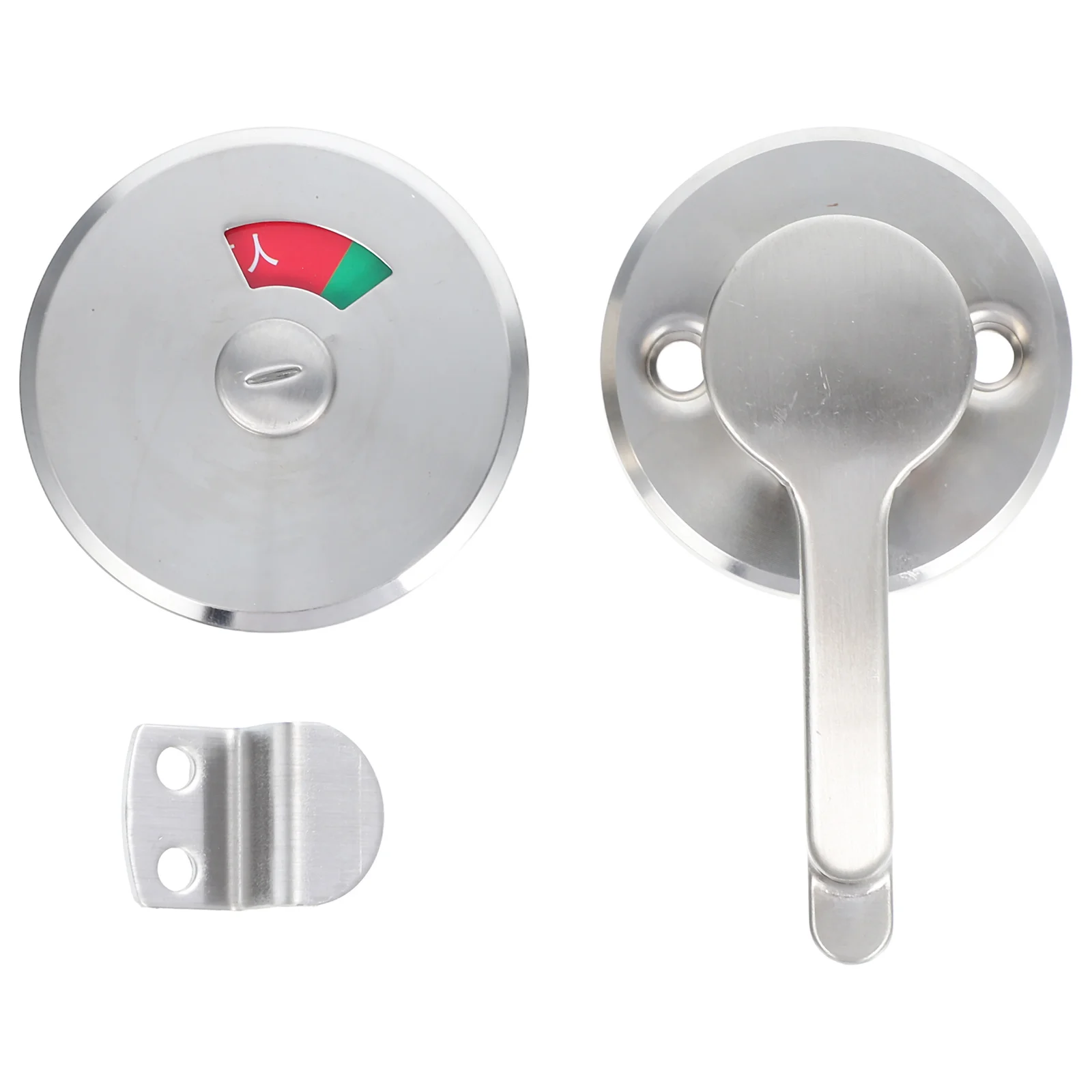 

Bathroom Lock Stainless Steel Privacy Indicator Vacant Occupied Door Lock for Toilet Restroom Office Apartment Warehouse