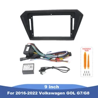9 ''para 2016-2022 Volkswagen GOL G7/G8 marco de Radio de coche Android pantalla estéreo reproductor de vídeo Cables de navegación arnés CANBUS