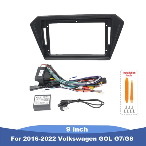9 ''para 2016-2022 Volkswagen GOL G7/G8 marco de Radio de coche Android pantalla estéreo reproductor de vídeo Cables de navegación arnés CANBUS