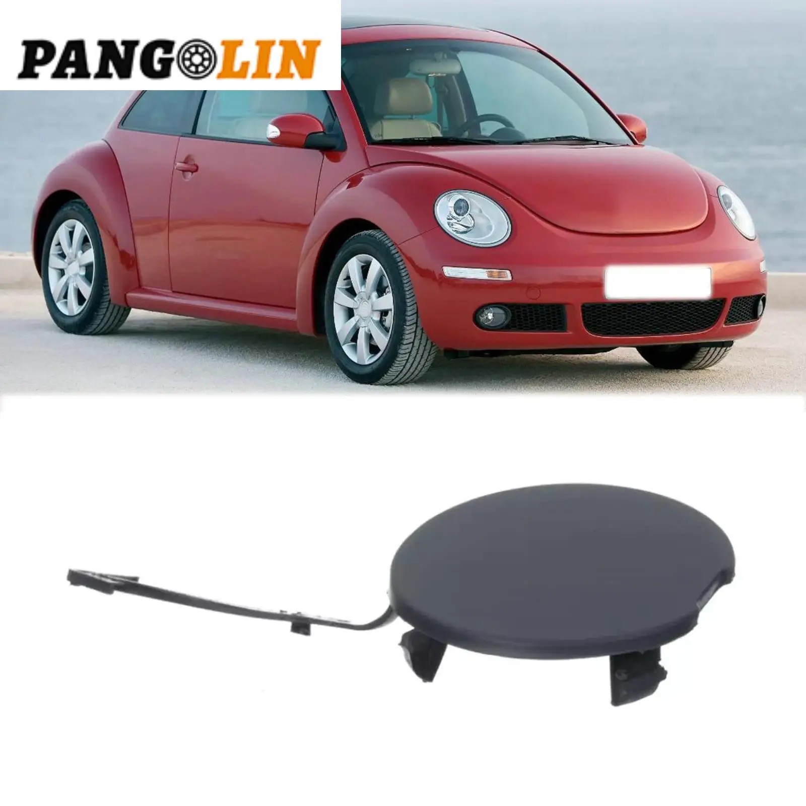 1PC Front Bumper Tow Hook Cover Cap 1C0807241C For Volkswagen Beetle 2006-2010 Car Interior Accessories Parts Replacement