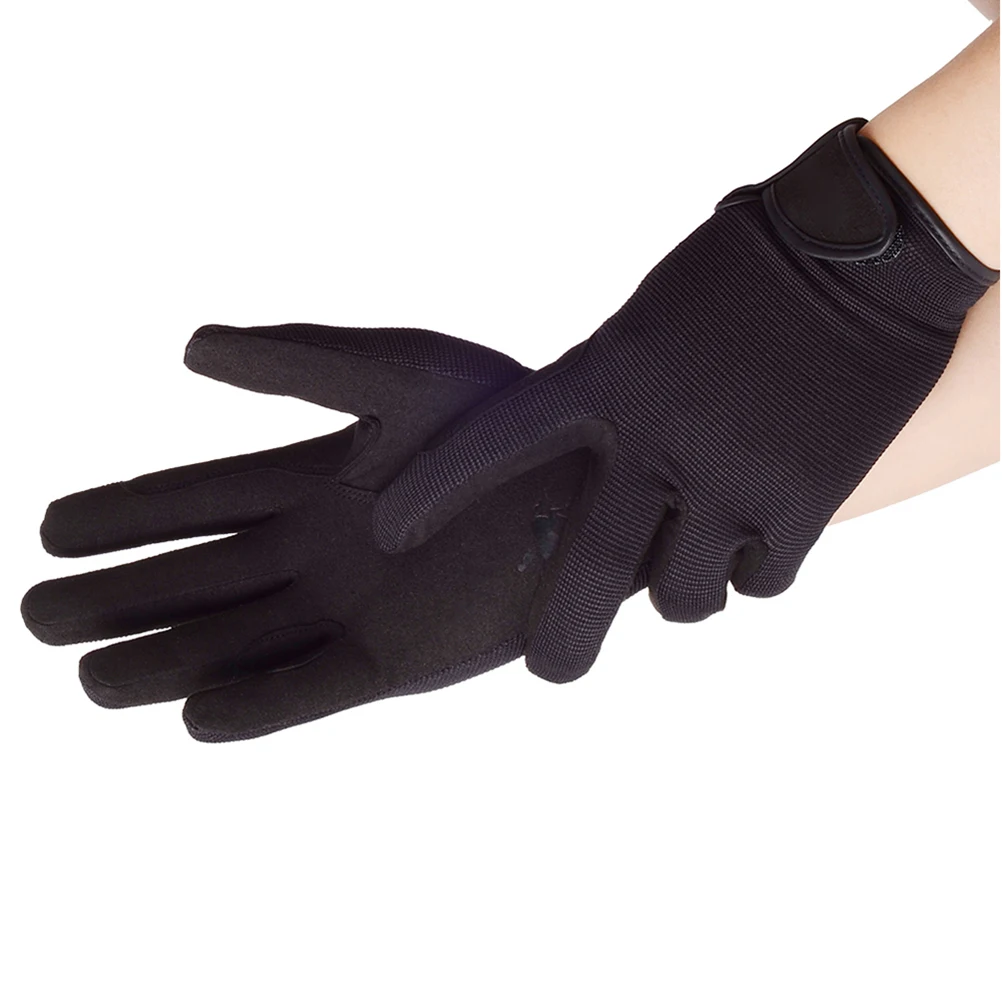 

1Pair Equestrian Gloves Lightweight Breathable Riding Gloves with Touch Conductive Fabric Ergonomic Fit for Riding Training M