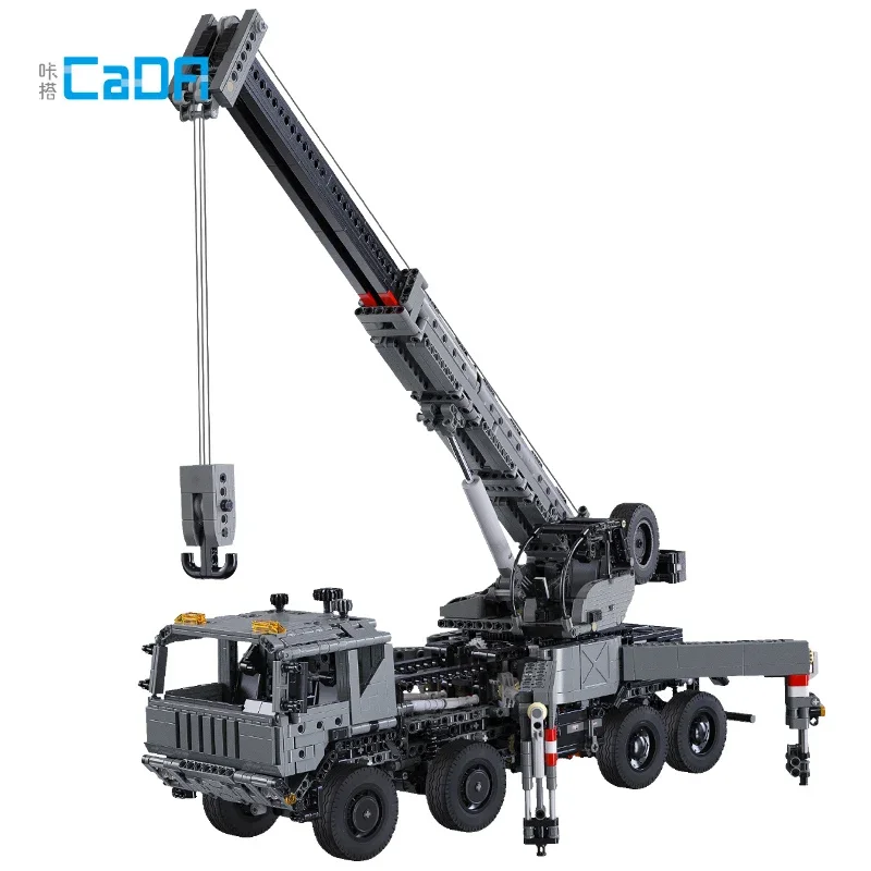 

Cada Military RC Engineering Vehicle Truck Crane Building Blocks Control Remoto Rescue Vehicle City Car Bricks Toys Children
