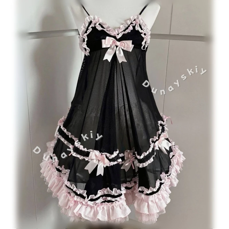pyjama-nuisette-a-bretelles-avec-nœud-pour-femme-costume-de-cosplay-anime-yosuga-no-sora-kasugano-sora-robe-pour-adulte-2026