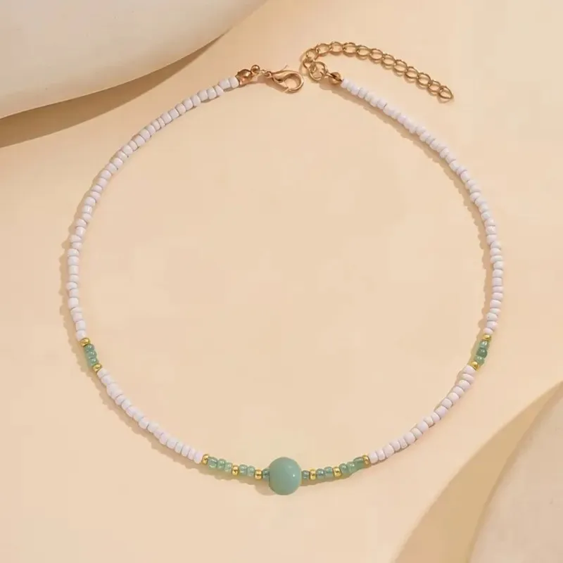 Elegant Boho-Chic Handcrafted Beaded Pendant Necklace for Women Party Occasions Jewelry Accessories Gifts - view 5