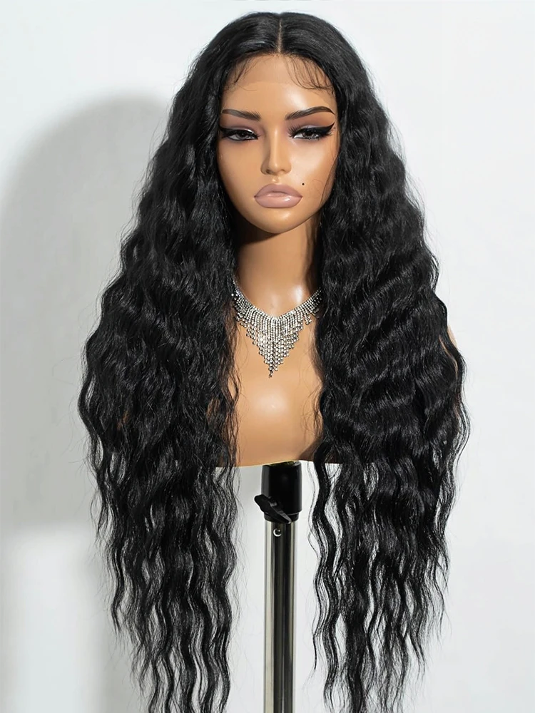 

200 Плотность 30 32 дюйма Свободные глубокие волны 13x6 HD Парик фронтальной части человеческих волос 13x4 Глубокая волна воды Парики фронта шнурка для чернокожих женщин