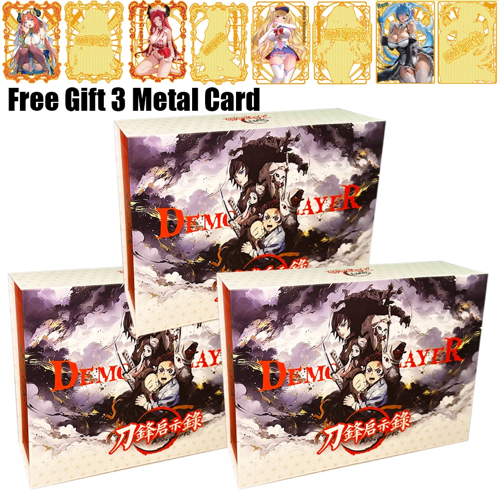 Wholesale Demon Slayer Anime Collection Card Tanjirou Nezuko Inosuke Rare Character Game Card Kids Toys Halloween Christmas Gift