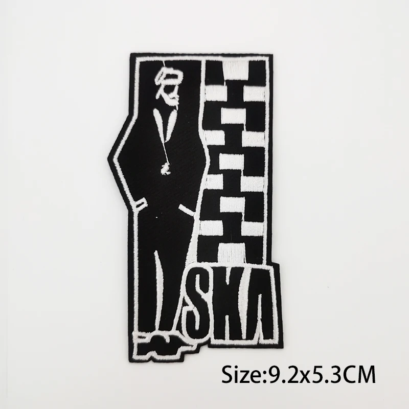 Punk Appliques Patches for Clothing Jacket Jeans, Rock Stripes MUSIC BAND Embroidered Stickers DIY