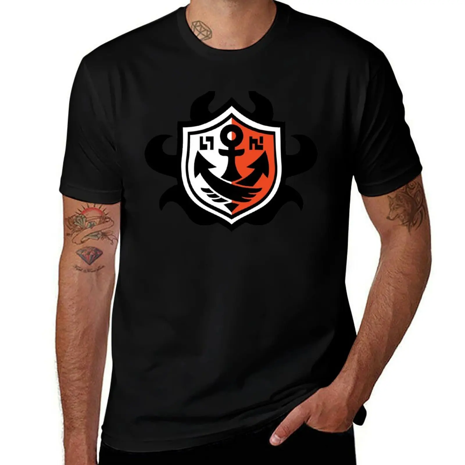 SquidForce Ranked Battle Shield T-Shirt Large Size Loose Casual Tee T-Shirt