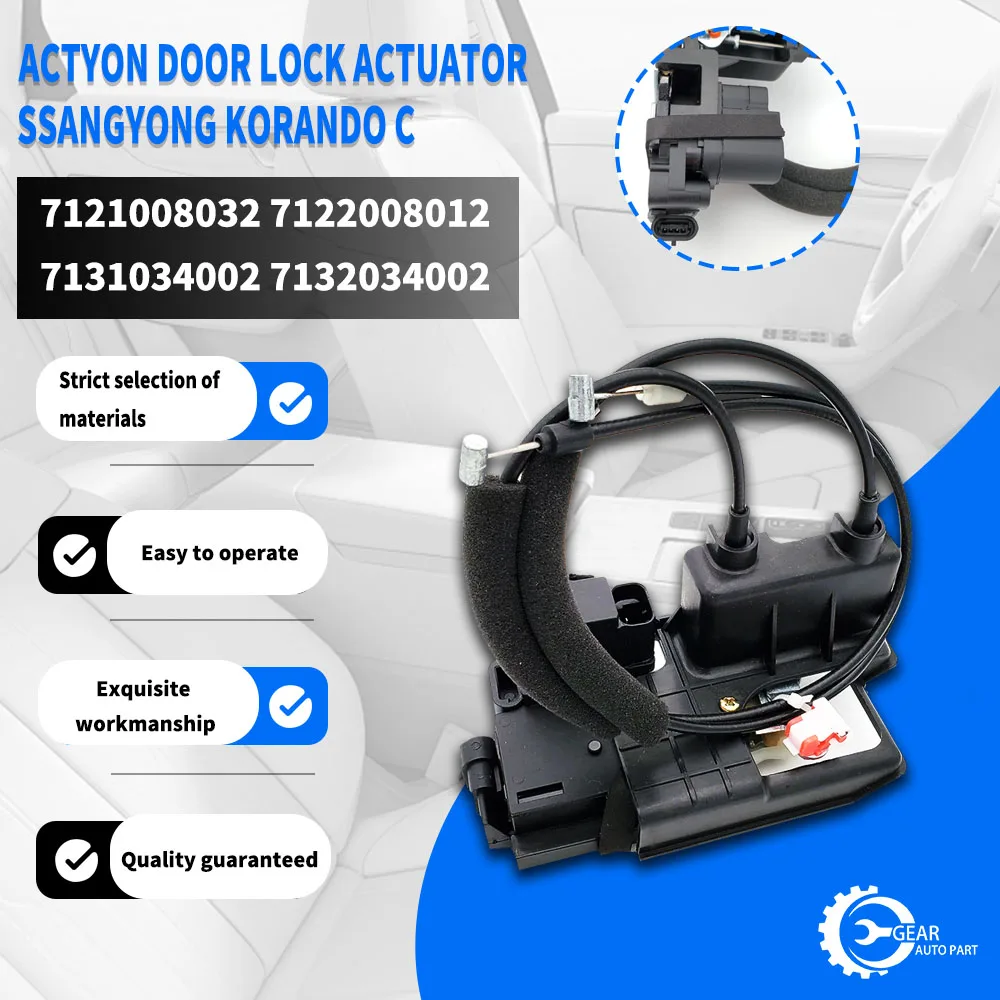 

NEW For Ssangyong Korando C Actyon Door Lock Actuator 7131034002 7132034002 7121008032 7122008012 Auto parts door lock block