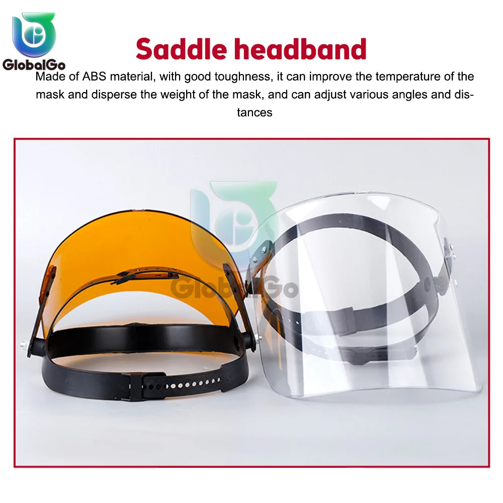 Adjustable Welding Protective Mask Plexiglass Mask Half Anti-splash Mask Accessories Anti-shock Transparent Organic Tool