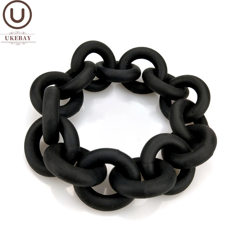 UKEBAY – Bracelet en caoutchouc fait à la main pour femmes, bijoux gothiques modernes, accessoires de mode légers, style Punk