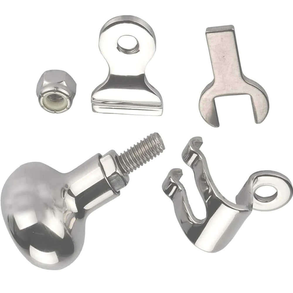 Stainless Steel Boat Steering Wheel Knob Marine Sport Maneuvering Konb Steering Spinner Knob Wheel Suicide Knob Swivel