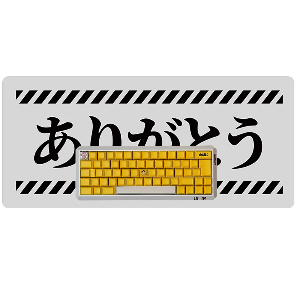 

Japanese Grey Mouse Pad For House Office Natural Rubber Large Size 4mm Thick Table Mat Mousepad With Seaming
