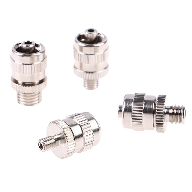 1PC Brass M4 M5 M6 M8 Screw Thread Nickel Plated Brass Syringe Metal Luer Lock Adapter