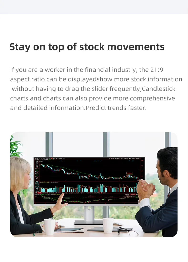 شاشة ألعاب Fast-IPS 165 هرتز 34 بوصة 3440*1440 شاشة عريضة للغاية مضادة للضوء الأزرق لحماية العين مصنوعة من خليط معدني