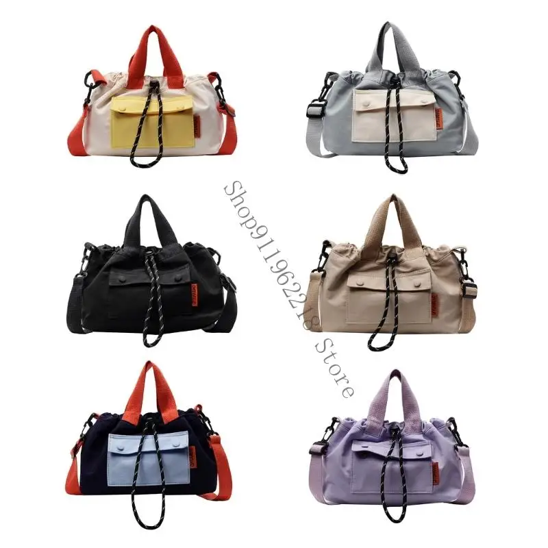 

Women Bag Drawstring Crossbody Bag Simple Shoulder Bag Handbag Bucket Bag Korean Styles Bag for Everyday 066F