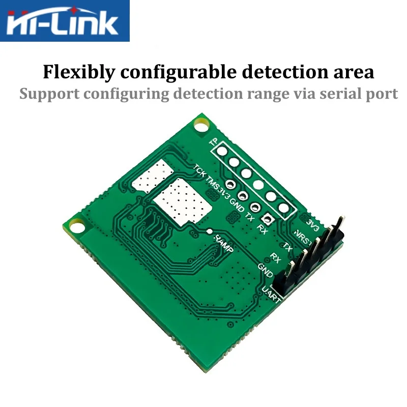 

Hi-Link HLK-LD6001B 60GHz FMCW 3D mmWave Radar 10-Person Multi-target Human Presence & Trajectory Tracking Module