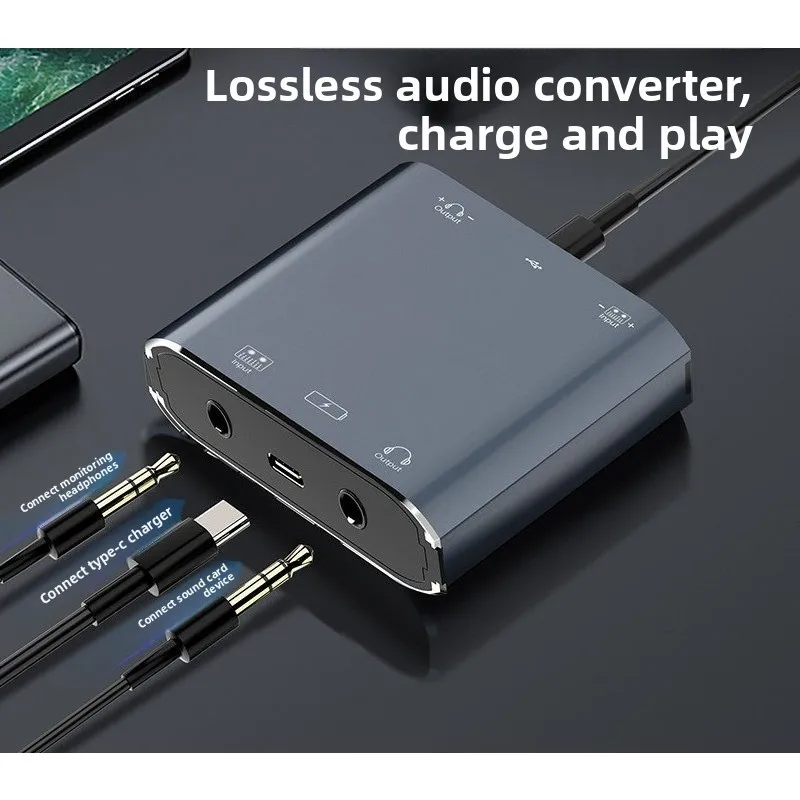 Hifi Sound Quality Mobile Phone Universal Live Stream Converter, Stereo Otg Converter Mobile Phone Connection