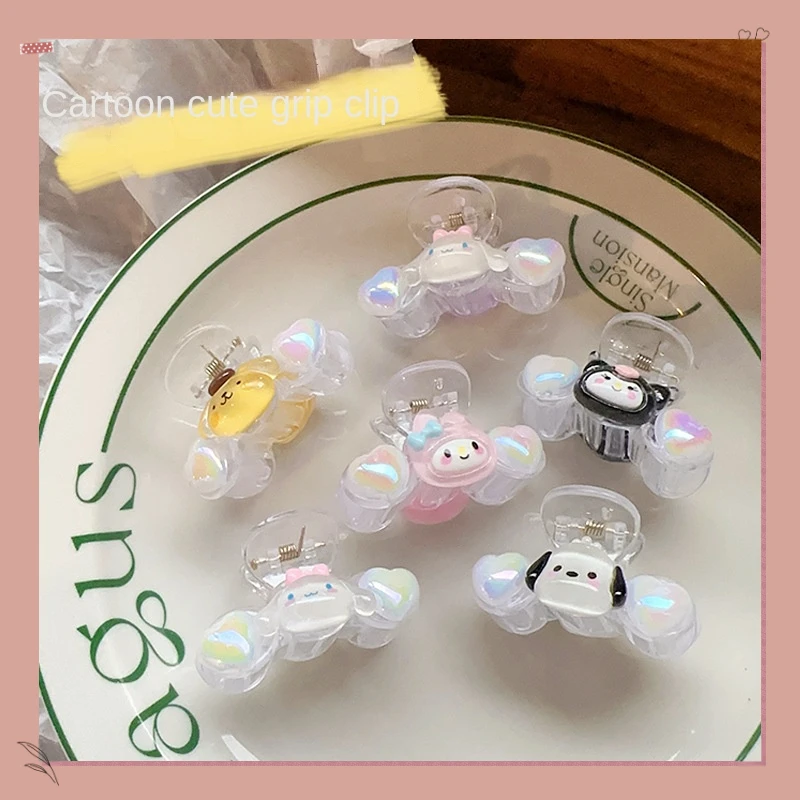 

Cartoon SanLiou YuGui Gou Mei Le Di Ku Luo Mi Cute Hair Clip Korean Instagram Style 2024 New Girl Sweet Childrens Bang Hair Clip