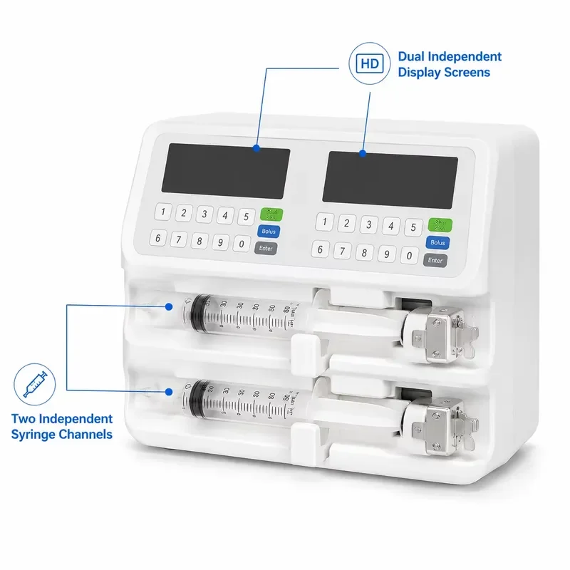 RCW Low Vibration Electric Pump Precise Dose Control Device for Animal Clinic Postoperative Pet Recovery Nursing Care