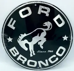 BRONCO ROUND METAL 12