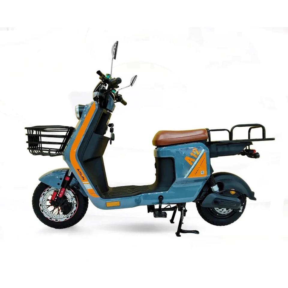 2023 Hot Sale Vintage 1200W City Electric Scooter Fast Cargo Ebike Electric Motor Cycle for Adults image 5