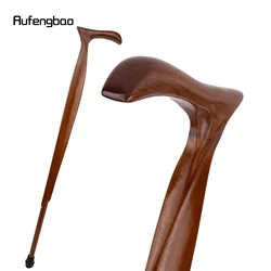 Brown Heritiera Wooden Fashion Walking Stick Decorative Vampire Cospaly Party Wood Walking Cane Halloween Mace Wand Crosier 94cm